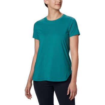 Columbia T-Shirt Dames, Firwood Camp II Short Sleeve Plus Size LichtGroen Strepen, 39KSMTXWD